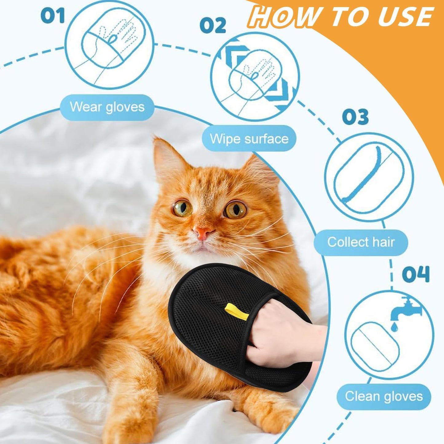 Fur-Free Pet Hair Remover Glove