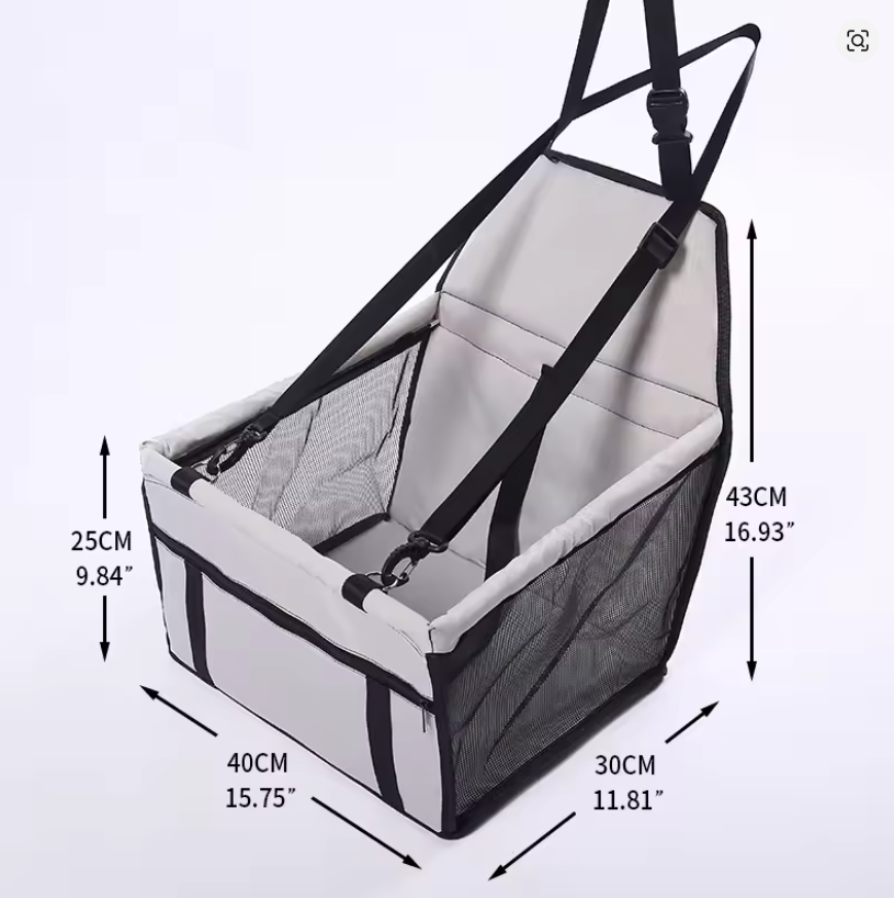 Fluff & Fury Pet Travel Safety Carrier