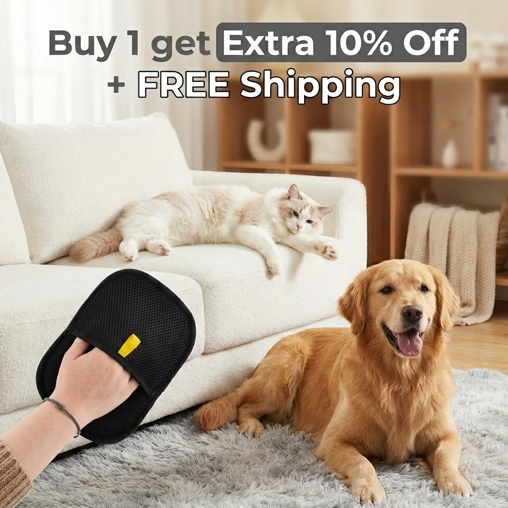Fur-Free Pet Hair Removal Glove